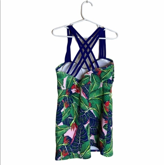 Lime Ricki Jungle Triple strap swimsuit - Picture 2 of 7